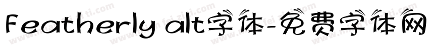 Featherly alt字体字体转换